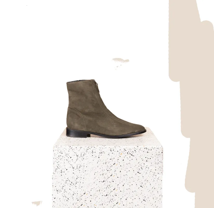 Roma Due - Army Green Suede SAMPLE SALE - FINAL SALE sold by A.Soliani