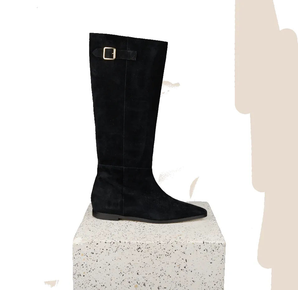 Bergamo Black Suede sold by A.Soliani