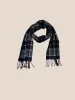 Scarf - Navy/Gray Plaid sold by A.Soliani