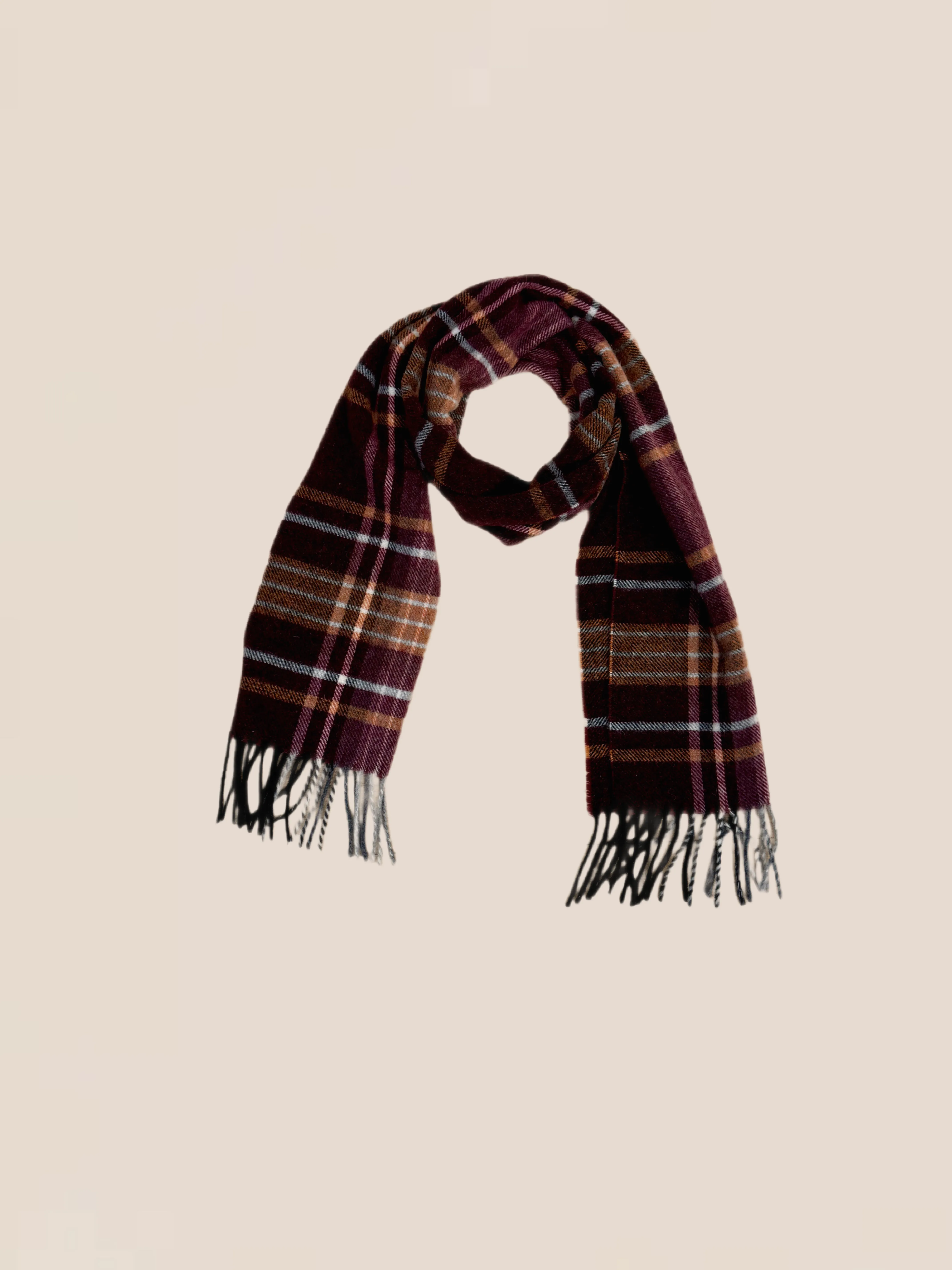 Scarf - Burgundy Plaid sold by A.Soliani