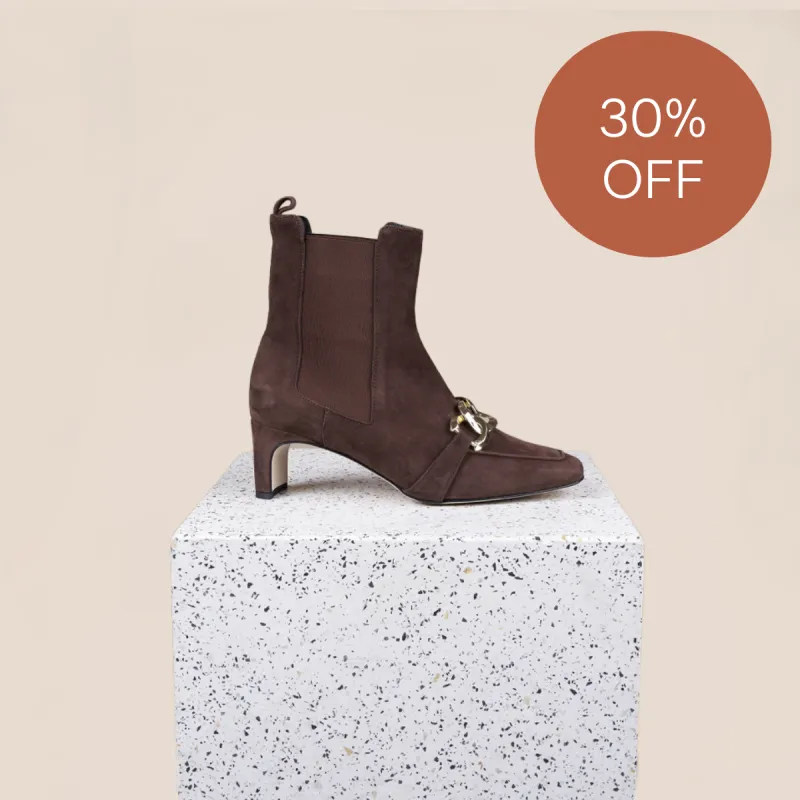 Alice - Chocolate Suede SAMPLE SALE - FINAL SALE sold by A.Soliani