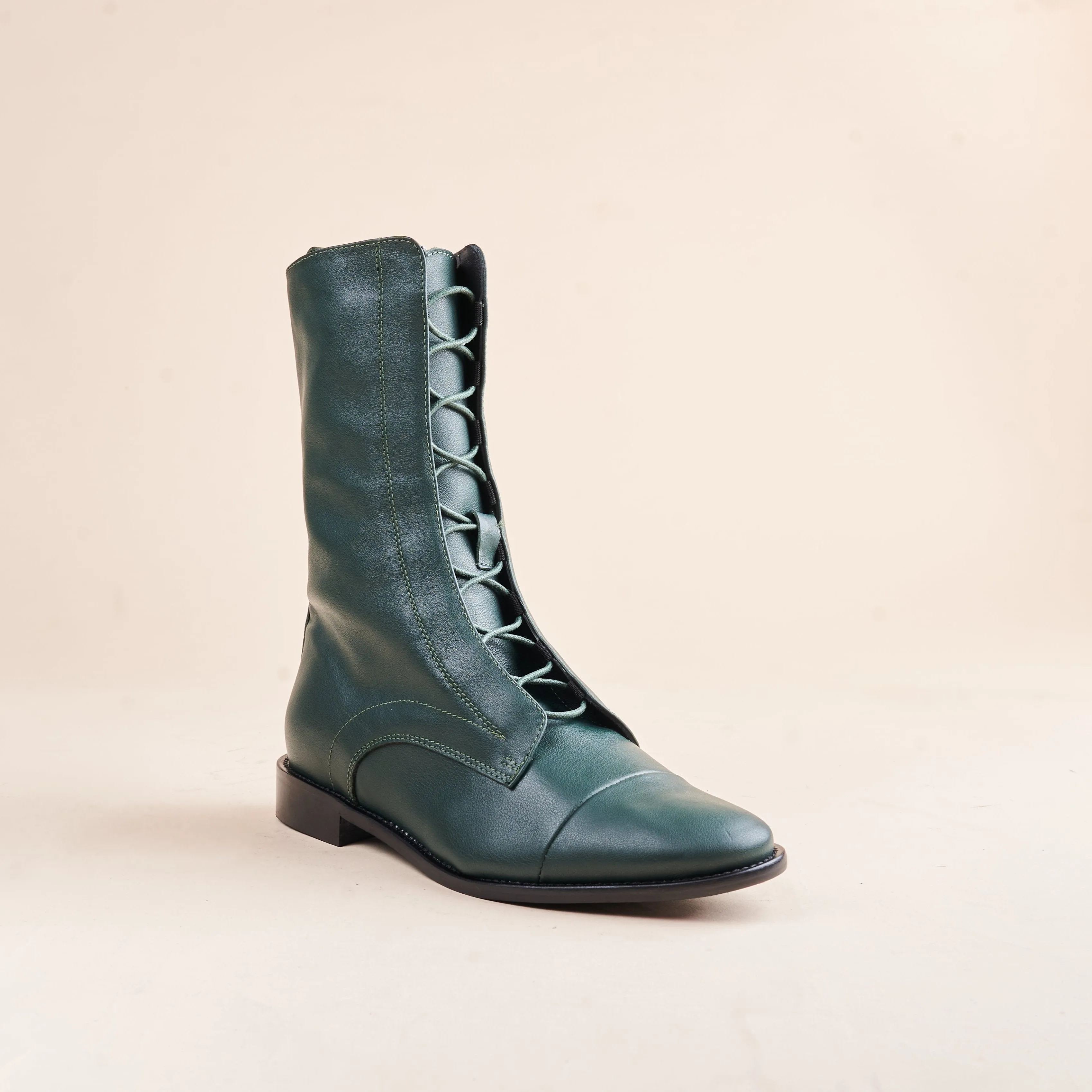 Milano - Pine Green Leather SAMPLE SALE - FINAL SALE sold by A.Soliani product image thumbnail 4