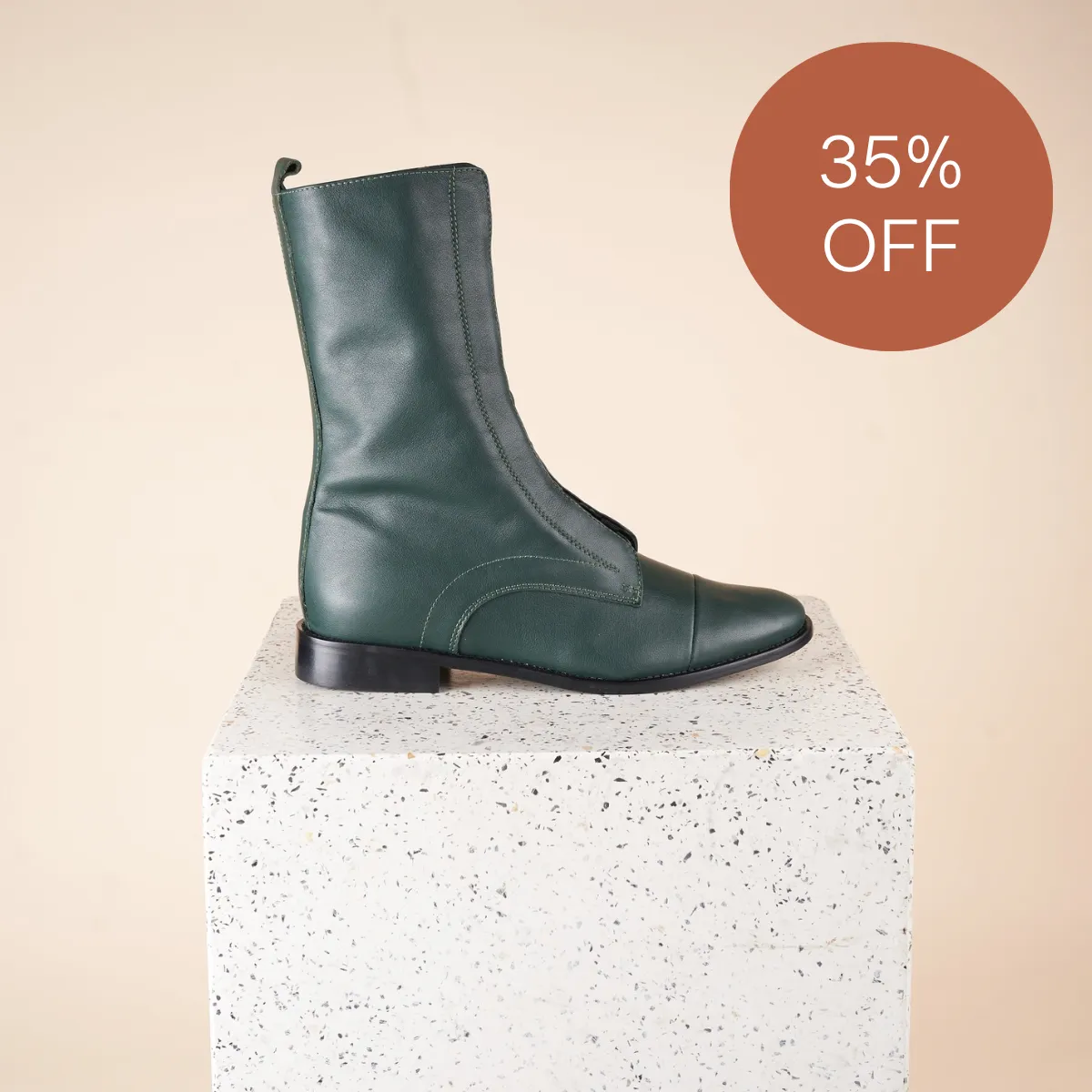 Milano - Pine Green Leather SAMPLE SALE - FINAL SALE sold by A.Soliani