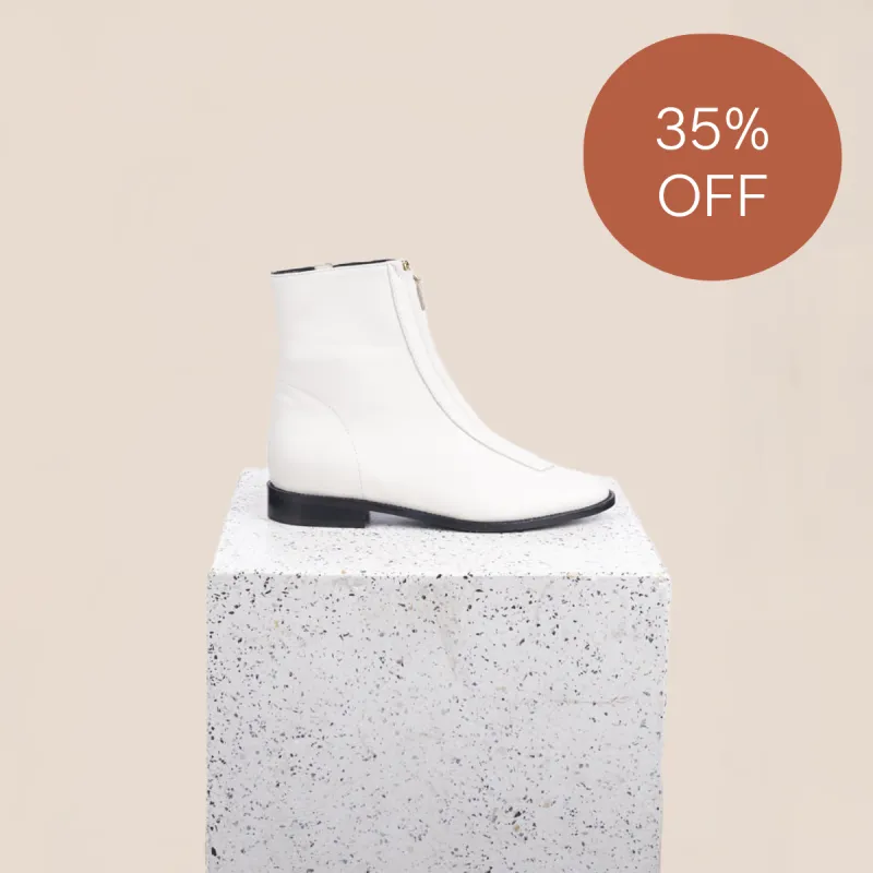 Roma Due - Ivory Leather SAMPLE SALE - FINAL SALE sold by A.Soliani