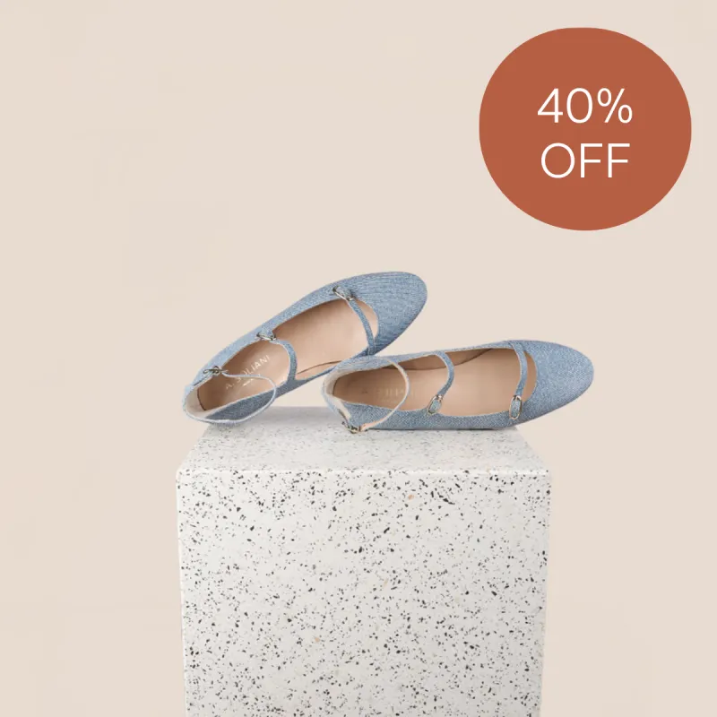 Nola Almond - White Denim SAMPLE SALE - FINAL SALE sold by A.Soliani