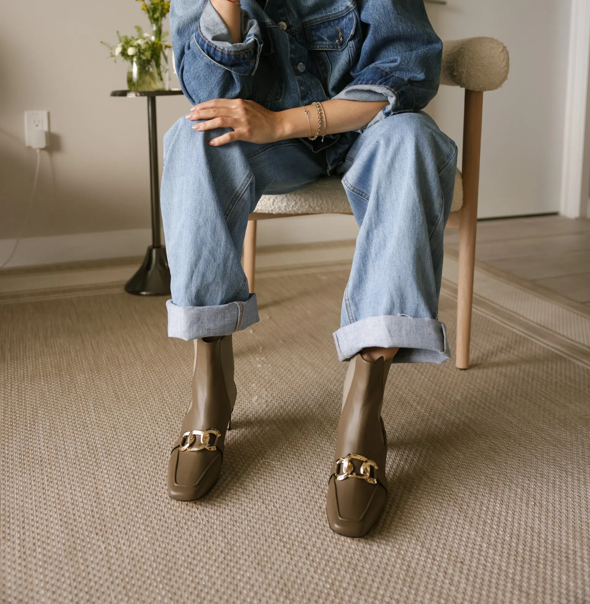 Alice - Taupe Leather SAMPLE SALE - FINAL SALE sold by A.Soliani product image thumbnail 4