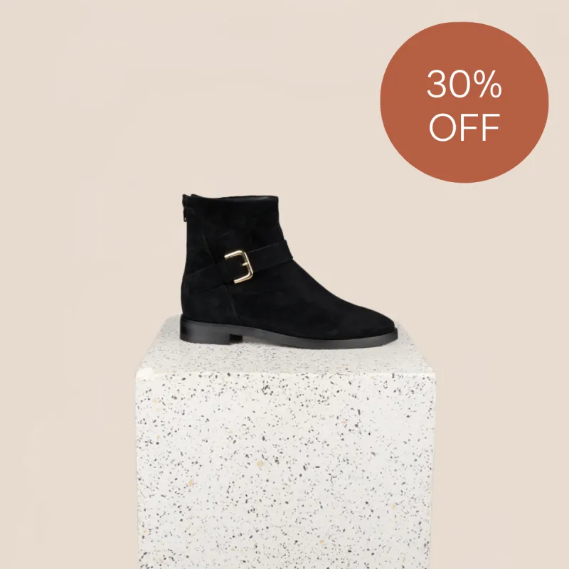 Genova - Black Suede SAMPLE SALE - FINAL SALE sold by A.Soliani