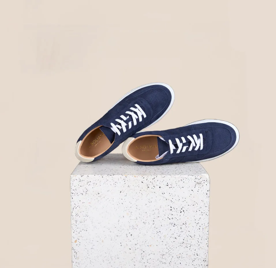 Palermo - Navy Suede sold by A.Soliani