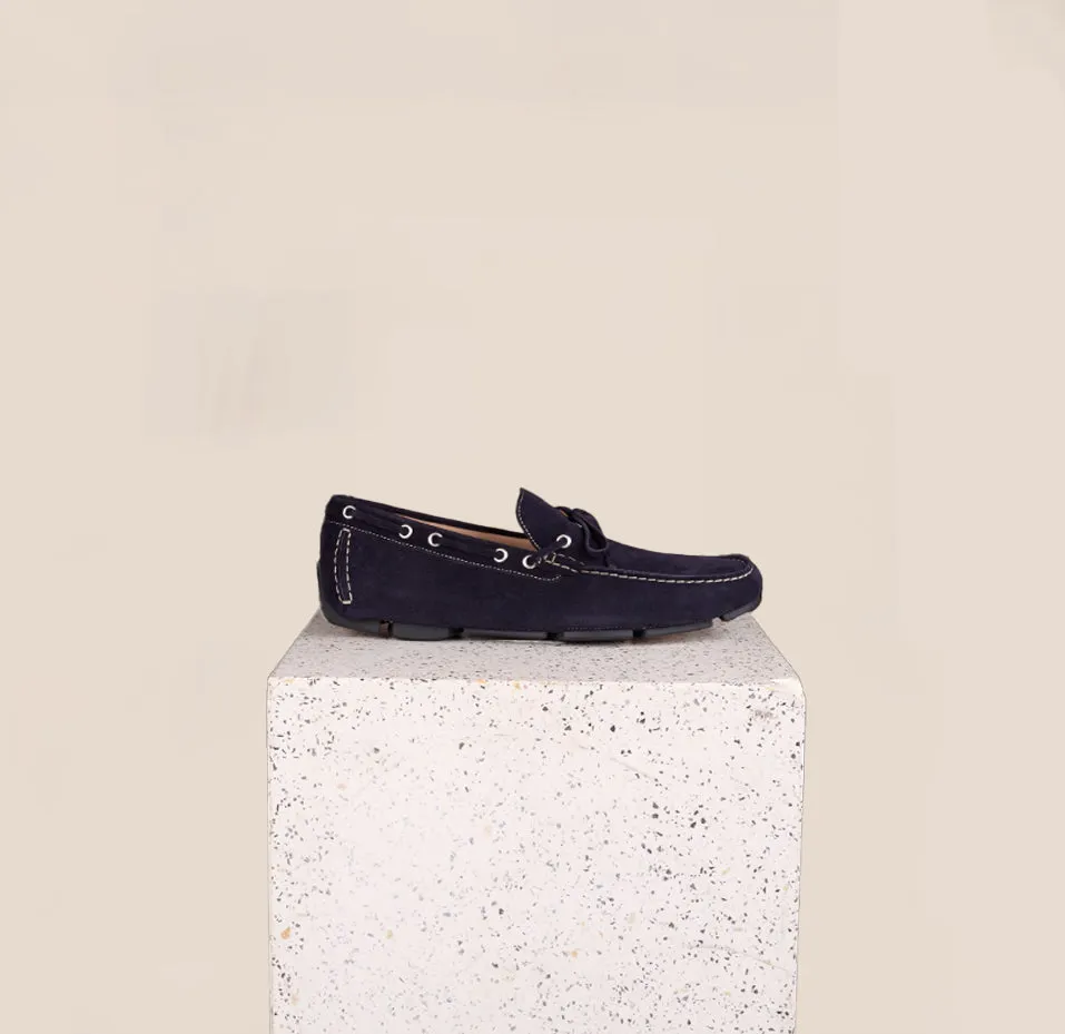 Matteo Driving Shoe - Navy Suede sold by A.Soliani product image thumbnail 2