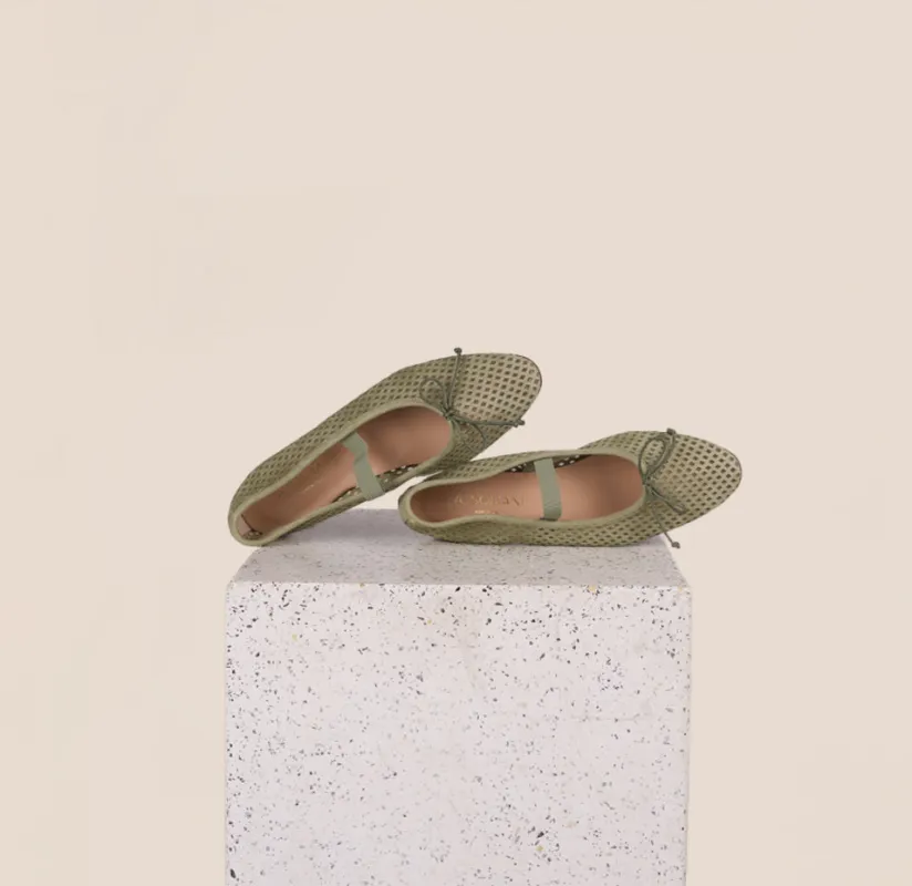 Como Strap - Perforated Seafoam sold by A.Soliani