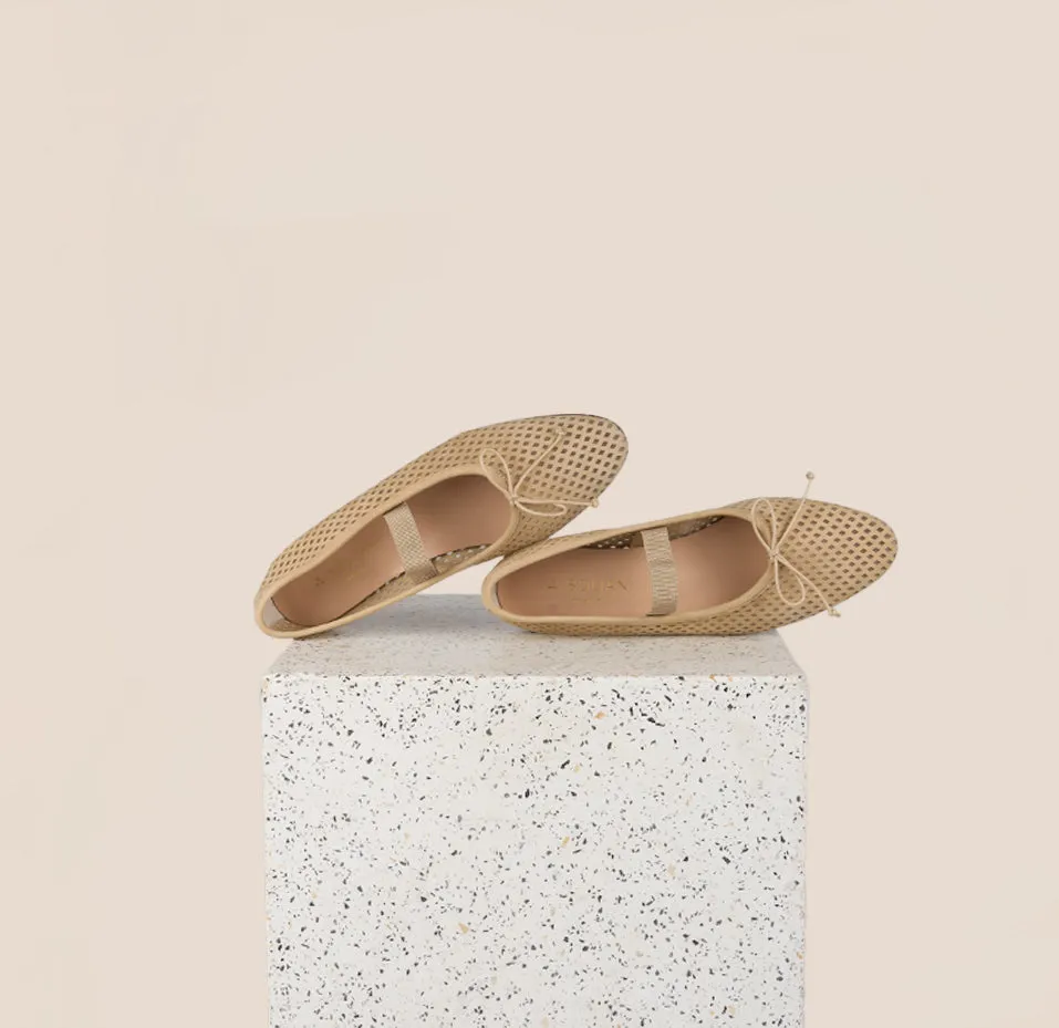 Como Strap - Perforated Sand Suede sold by A.Soliani