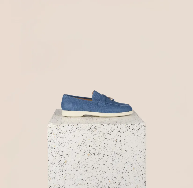 Lisa Tassels- Dark Denim sold by A.Soliani