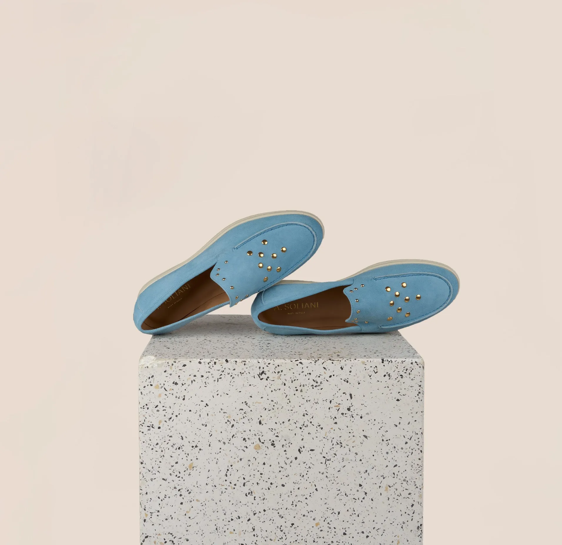 Lisa Studded - Sky Blue sold by A.Soliani