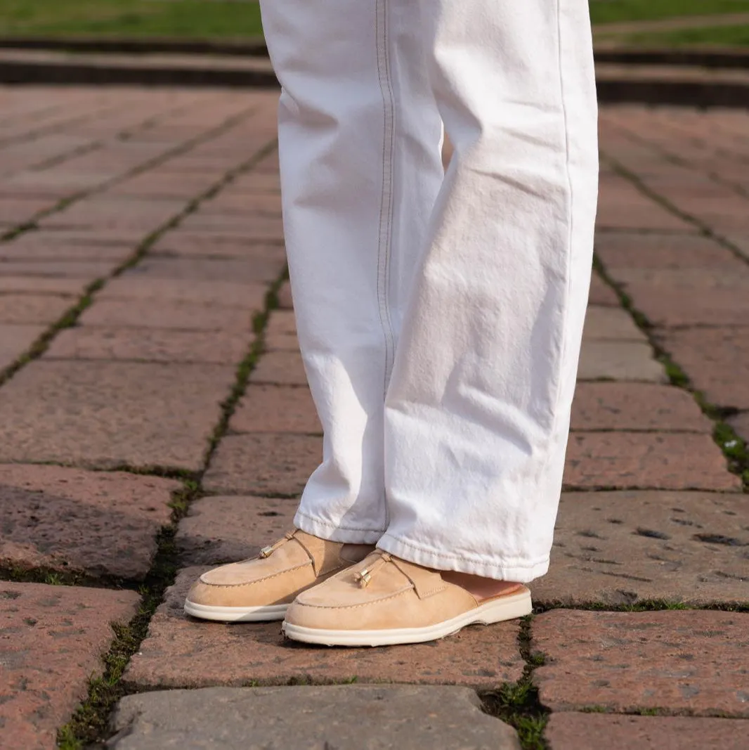 Lisa Slide Sneaker Tassels - Sand sold by A.Soliani product image thumbnail 3