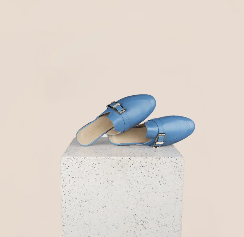 Alba Buckle - Bleu Faience sold by A.Soliani