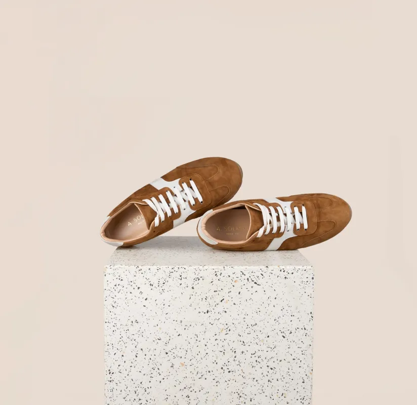 Puglia-Amaretto Suede sold by A.Soliani