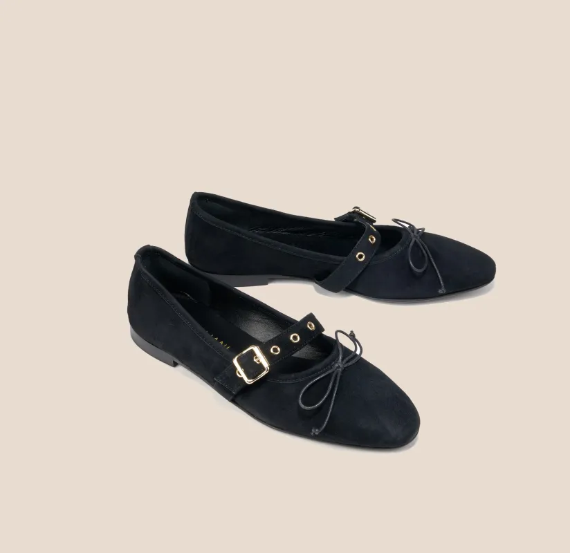 Como Buckle - Black Suede sold by A.Soliani