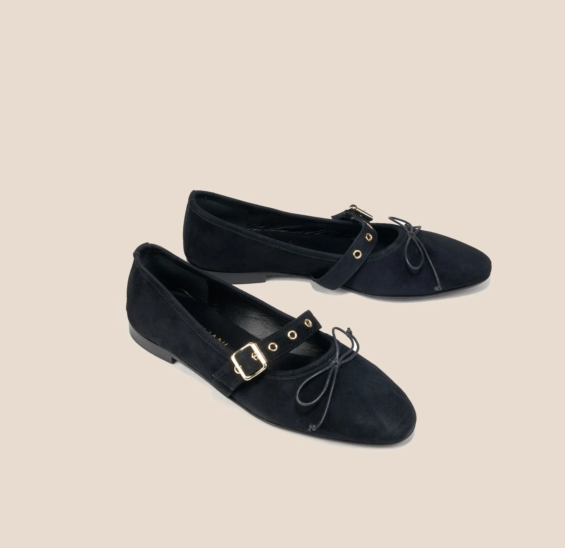 Como Buckle - Black Suede sold by A.Soliani