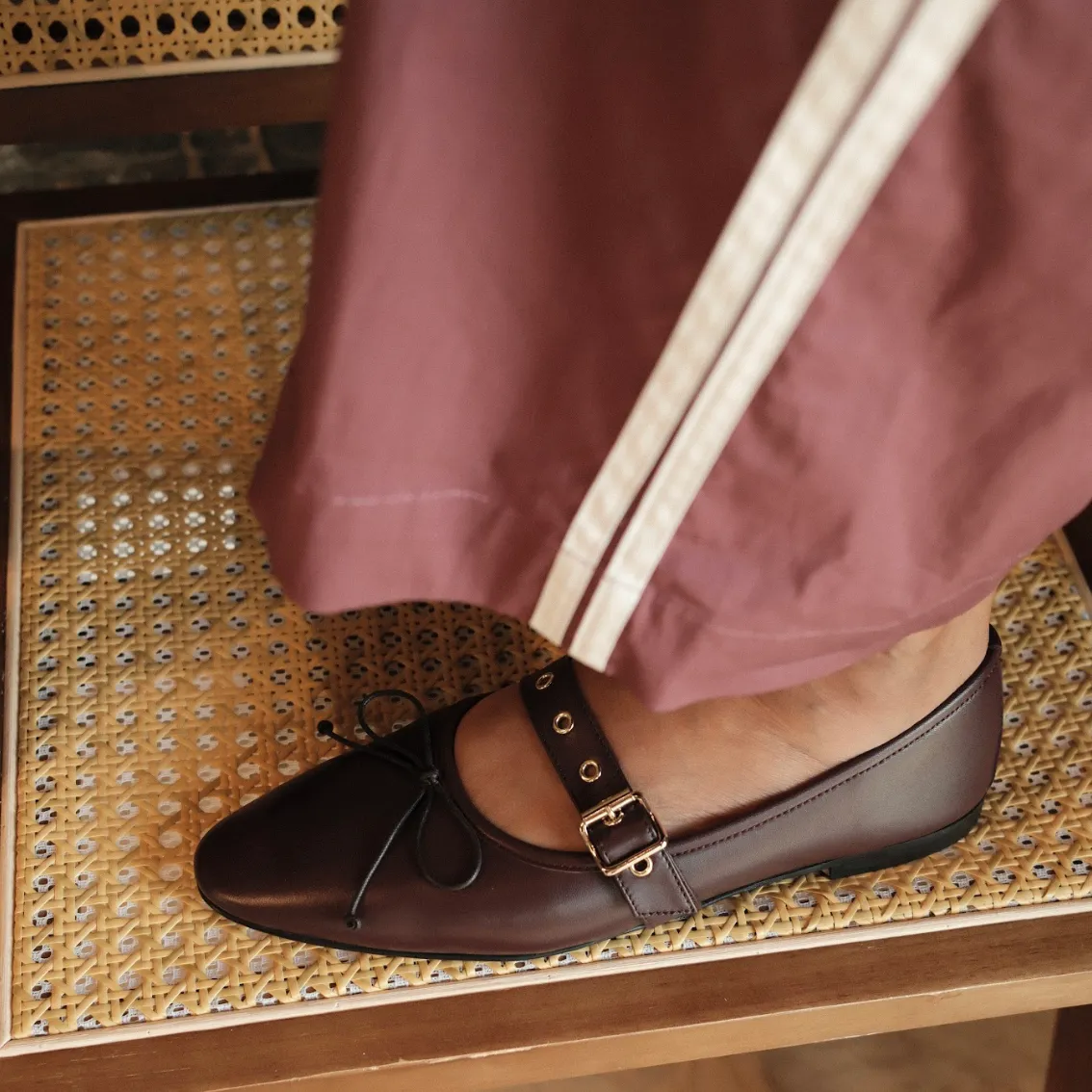 Como Buckle - Wine Leather sold by A.Soliani product image thumbnail 2