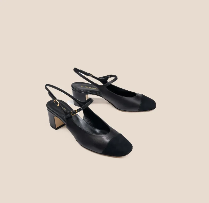 Selva  - Black Leather/ Suede sold by A.Soliani