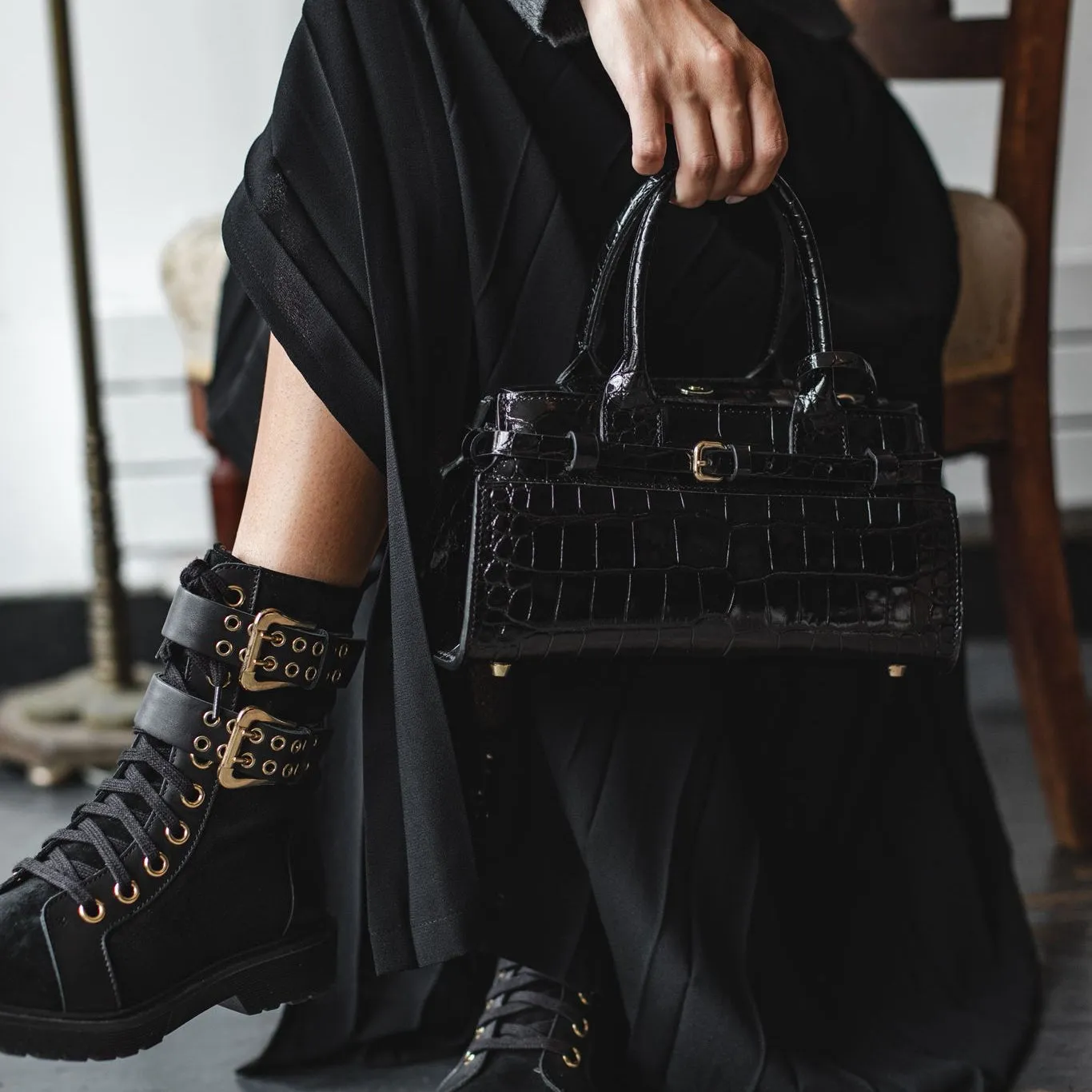 Solari - Black Croc sold by A.Soliani product image thumbnail 3