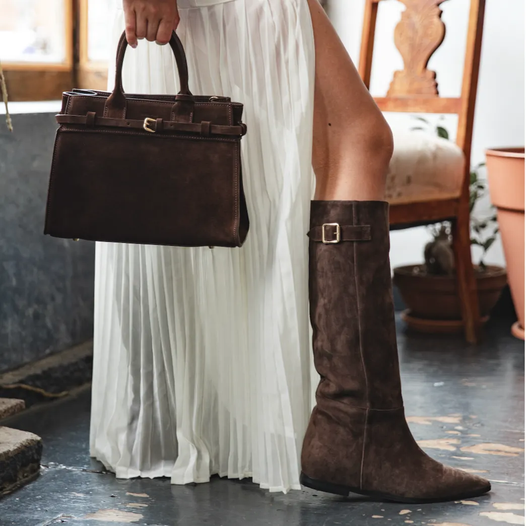 Bergamo Chocolate Suede sold by A.Soliani product image thumbnail 2