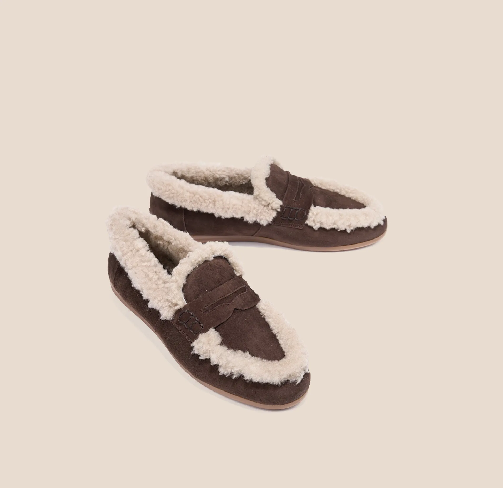 Lodi - Chocolate Suede/Shearling sold by A.Soliani