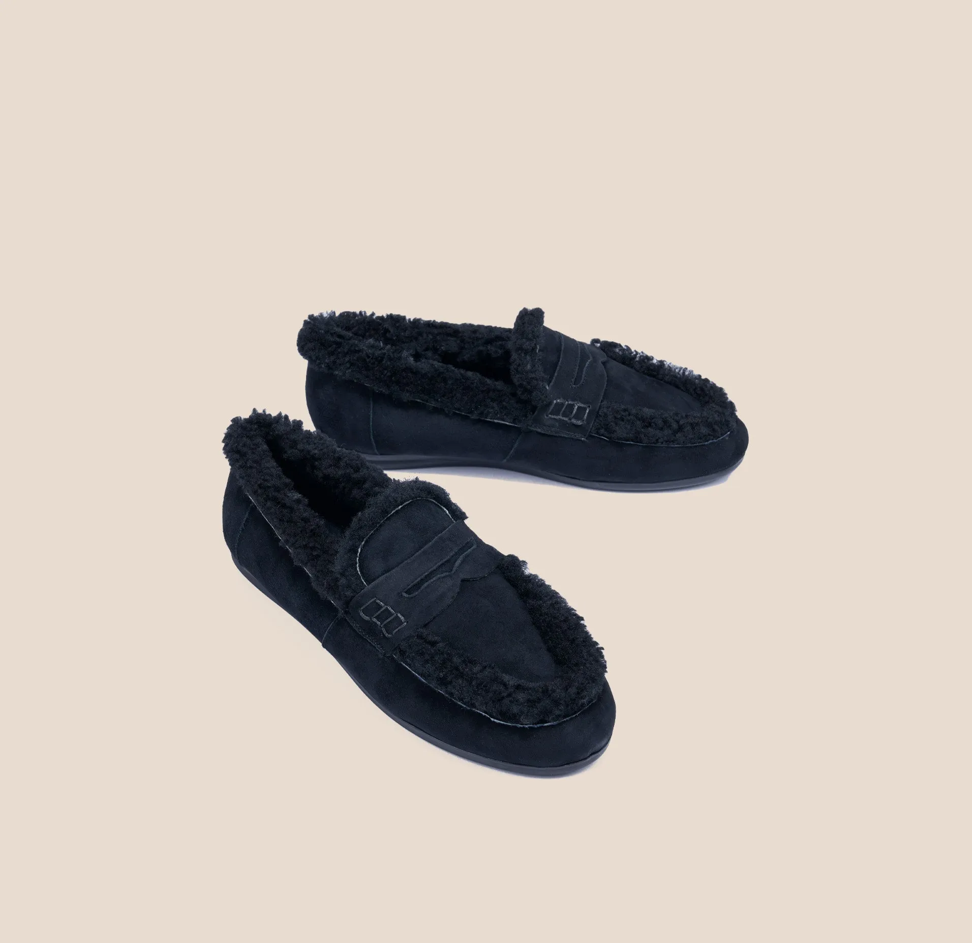 Lodi - Black Suede/Shearling sold by A.Soliani