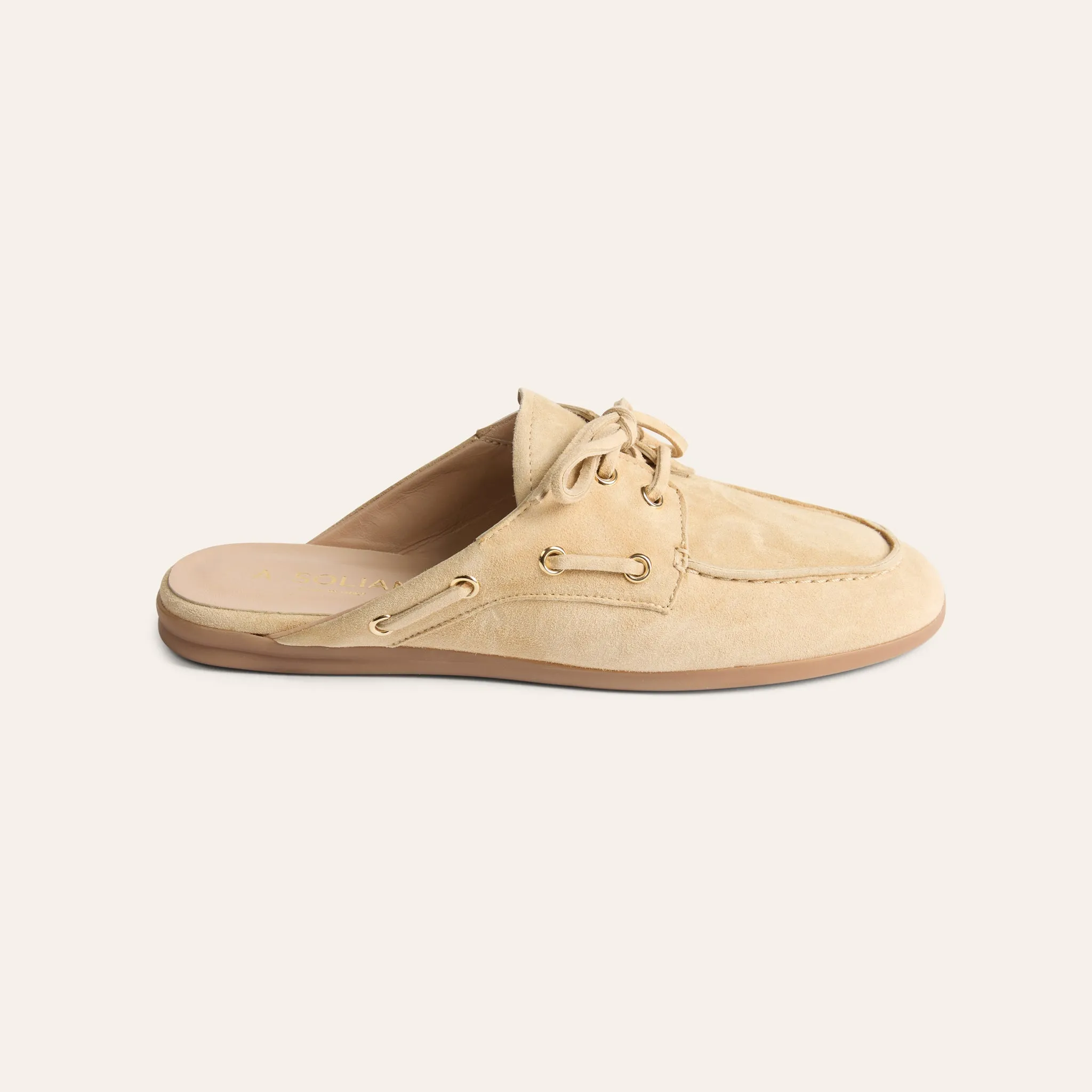 Barca Slide - Sand Suede sold by A.Soliani product image thumbnail 4