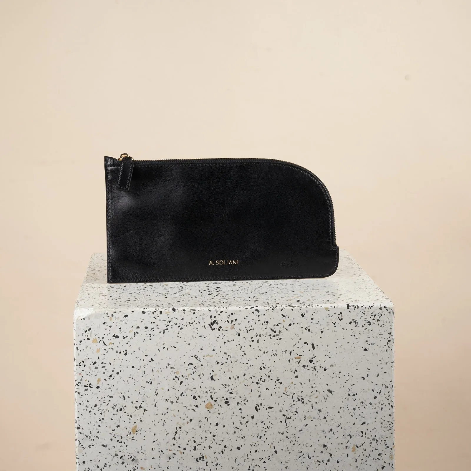 Crossover Bag - Black Leather sold by A.Soliani