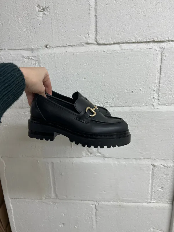 Lug Sole Loafer Black SAMPLE SALE - FINAL SALE sold by A.Soliani