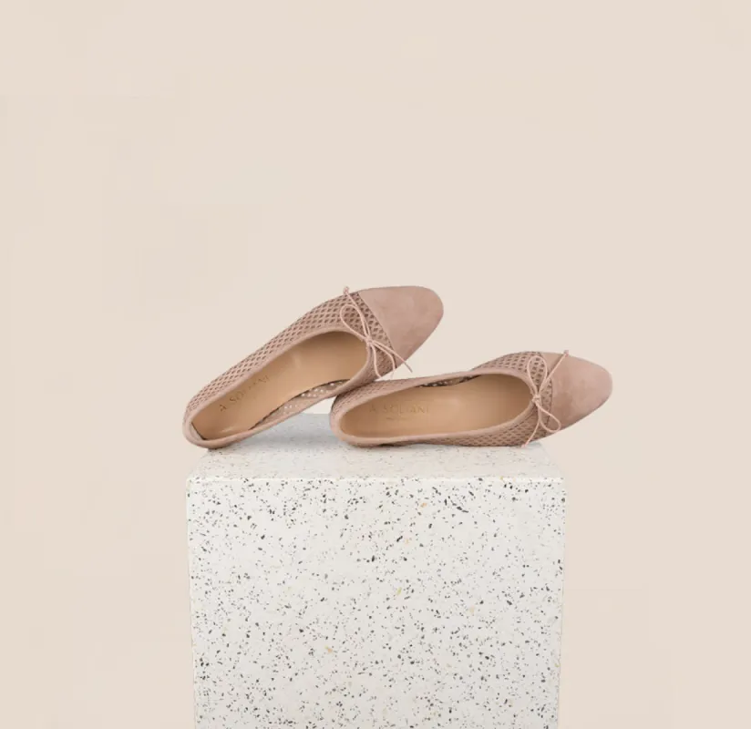 Como - Perforated Rose Wind (Suede) sold by A.Soliani