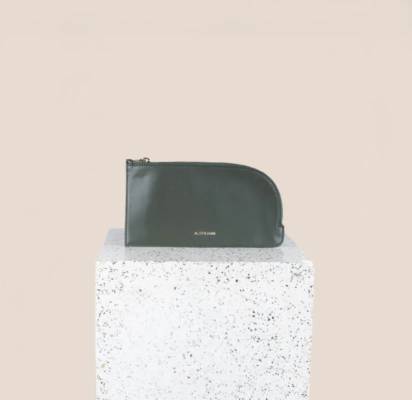 Crossover Bag - Olive Nappa sold by A.Soliani