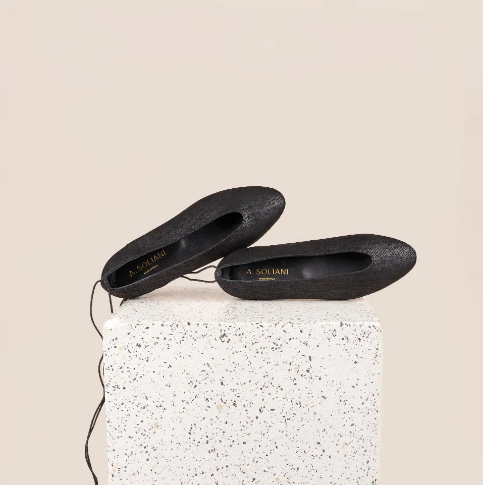 Scala - Black Twill (Removable Ties) sold by A.Soliani