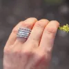The Art Deco Stacking Ring sold by Antler Rings
