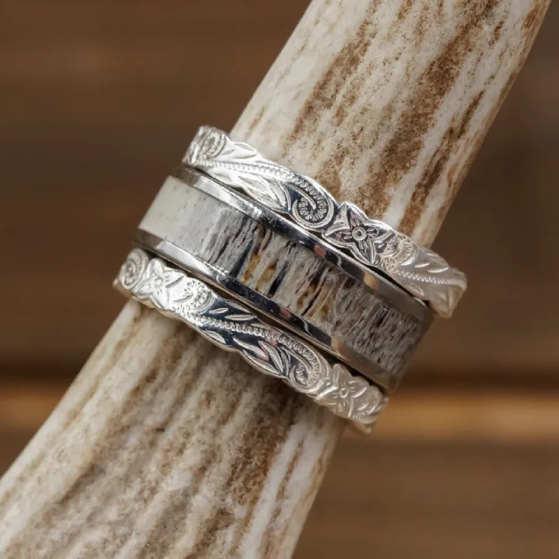 Sedona & Silver Falls Stacker Set sold by Antler Rings