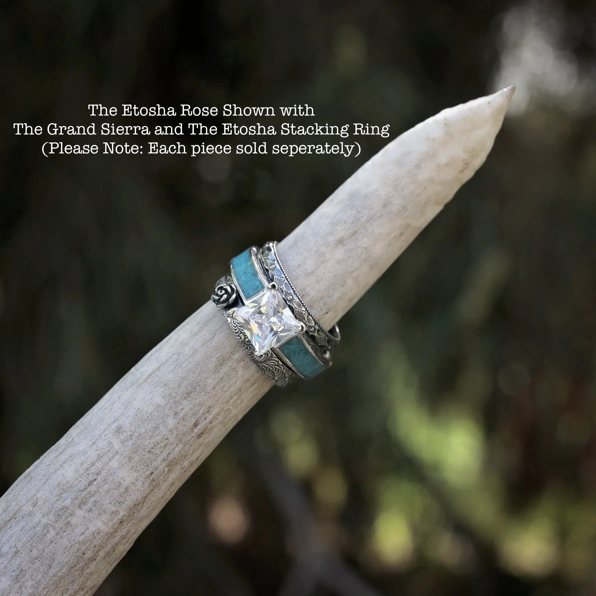 The Etosha Rose Stacking Ring sold by Antler Rings product image thumbnail 4