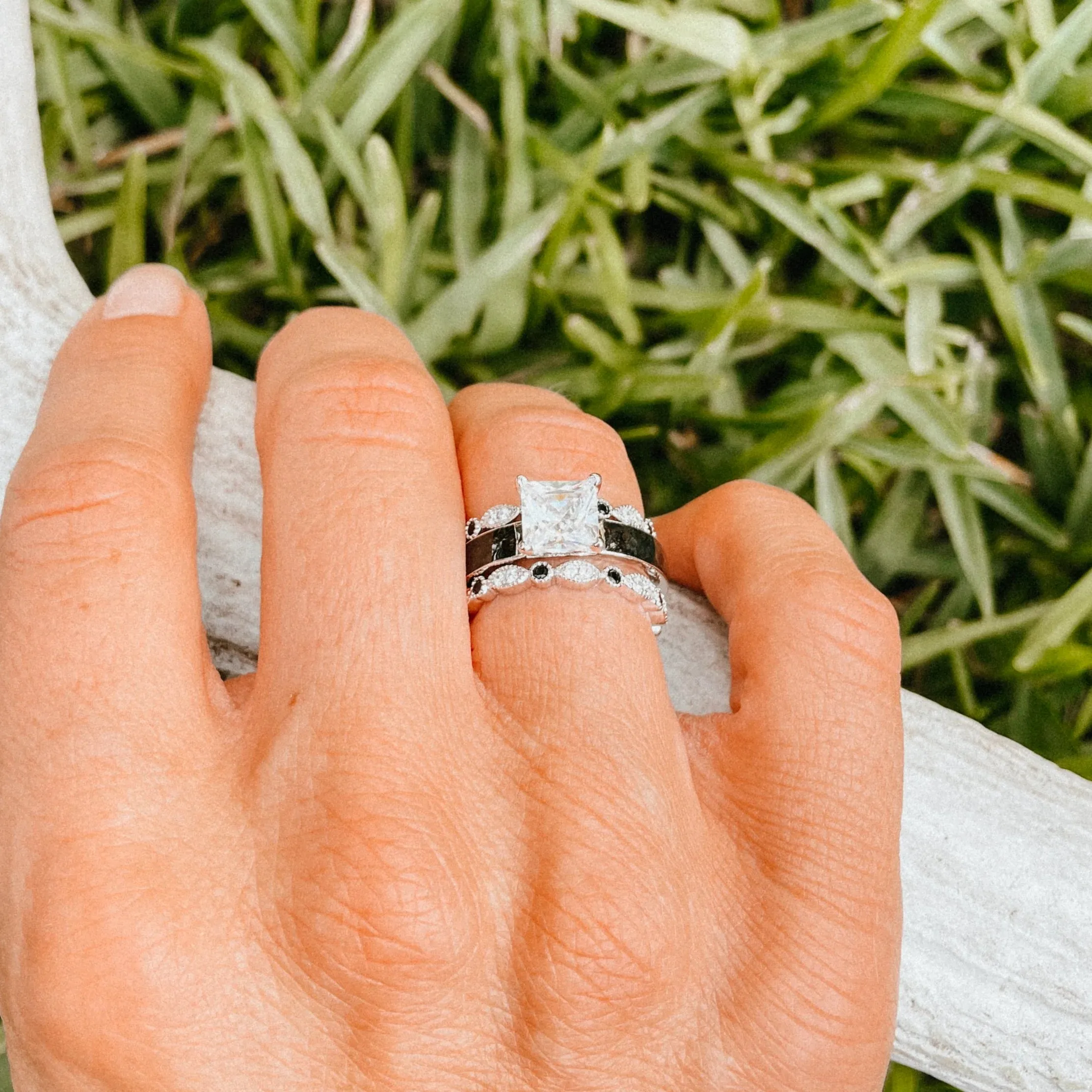 The Grand Lovina - Titanium sold by Antler Rings product image thumbnail 2