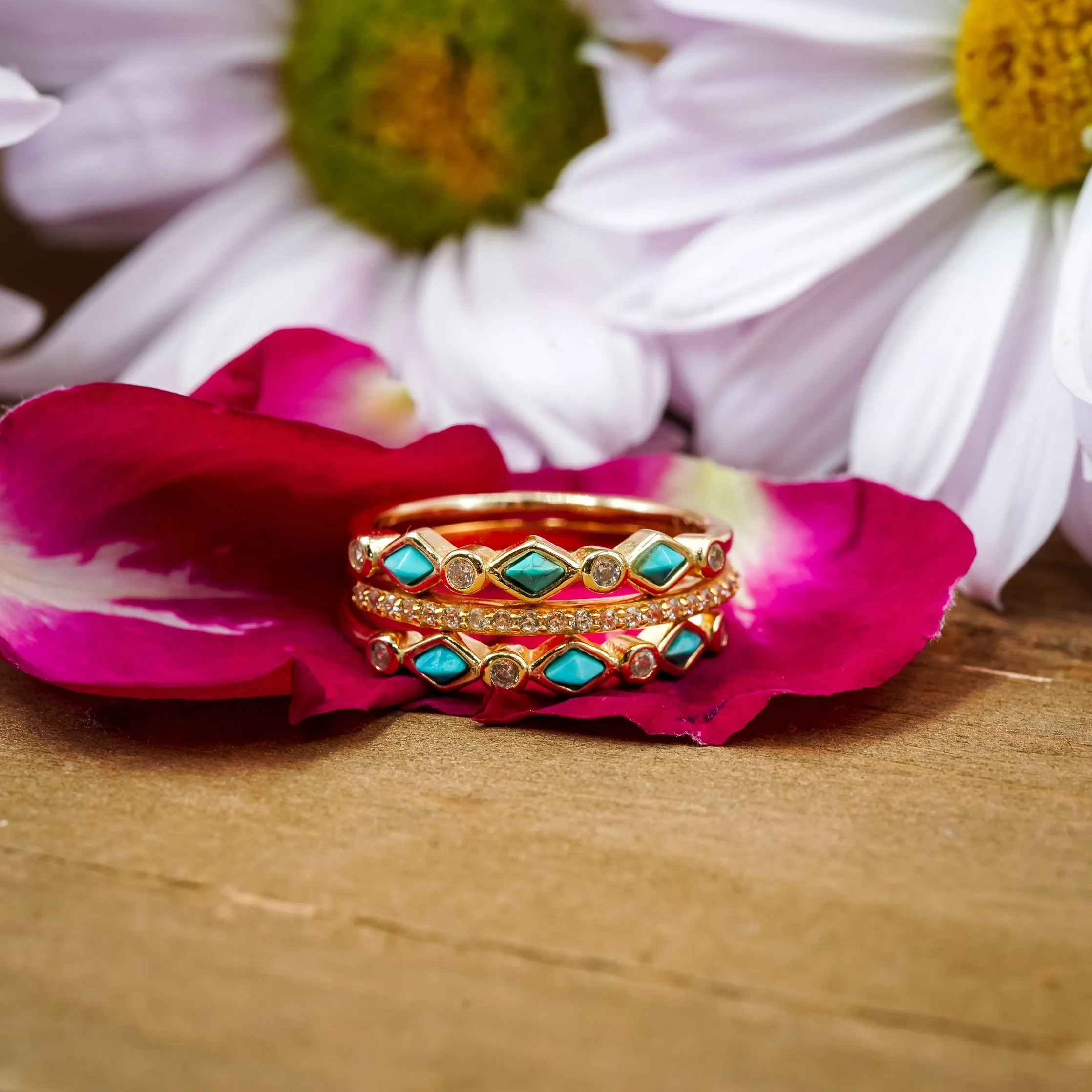 The Gold Tulum Stacking Band sold by Antler Rings product image thumbnail 3