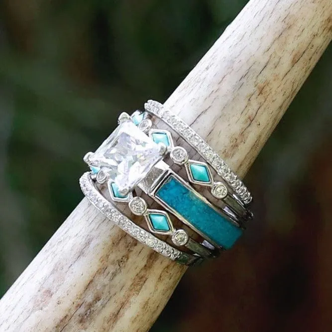 The Niagara Falls Stacker Set sold by Antler Rings product image thumbnail 3