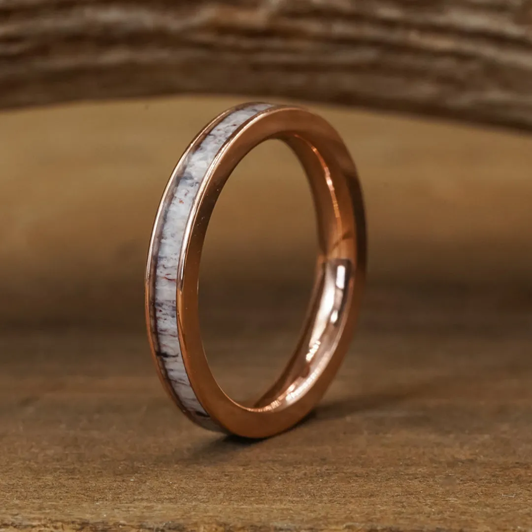 The Rose Gold Kenai sold by Antler Rings