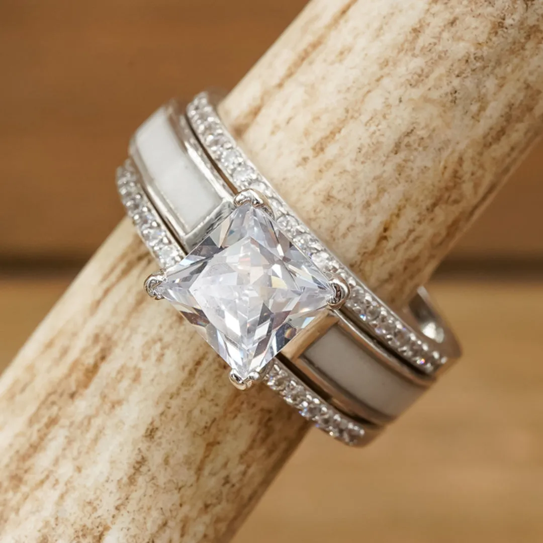 The Grand Ladybird Wedding Set sold by Antler Rings