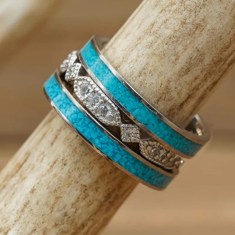 The Sierra & Burgess Stacker Set sold by Antler Rings