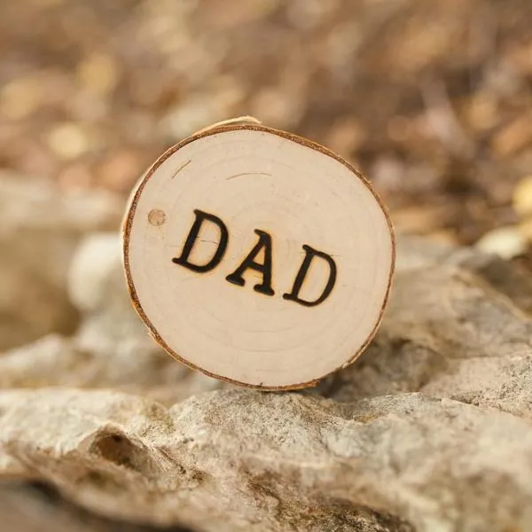 'DAD' Birch Wood Ring Box sold by Antler Rings product image thumbnail 2