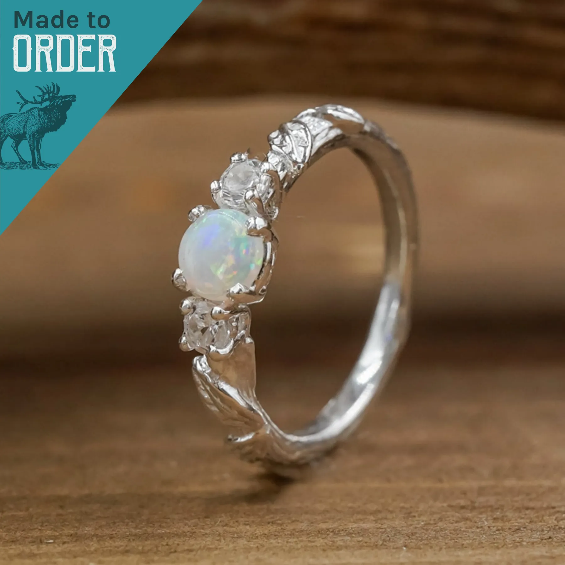 The Sadie sold by Antler Rings