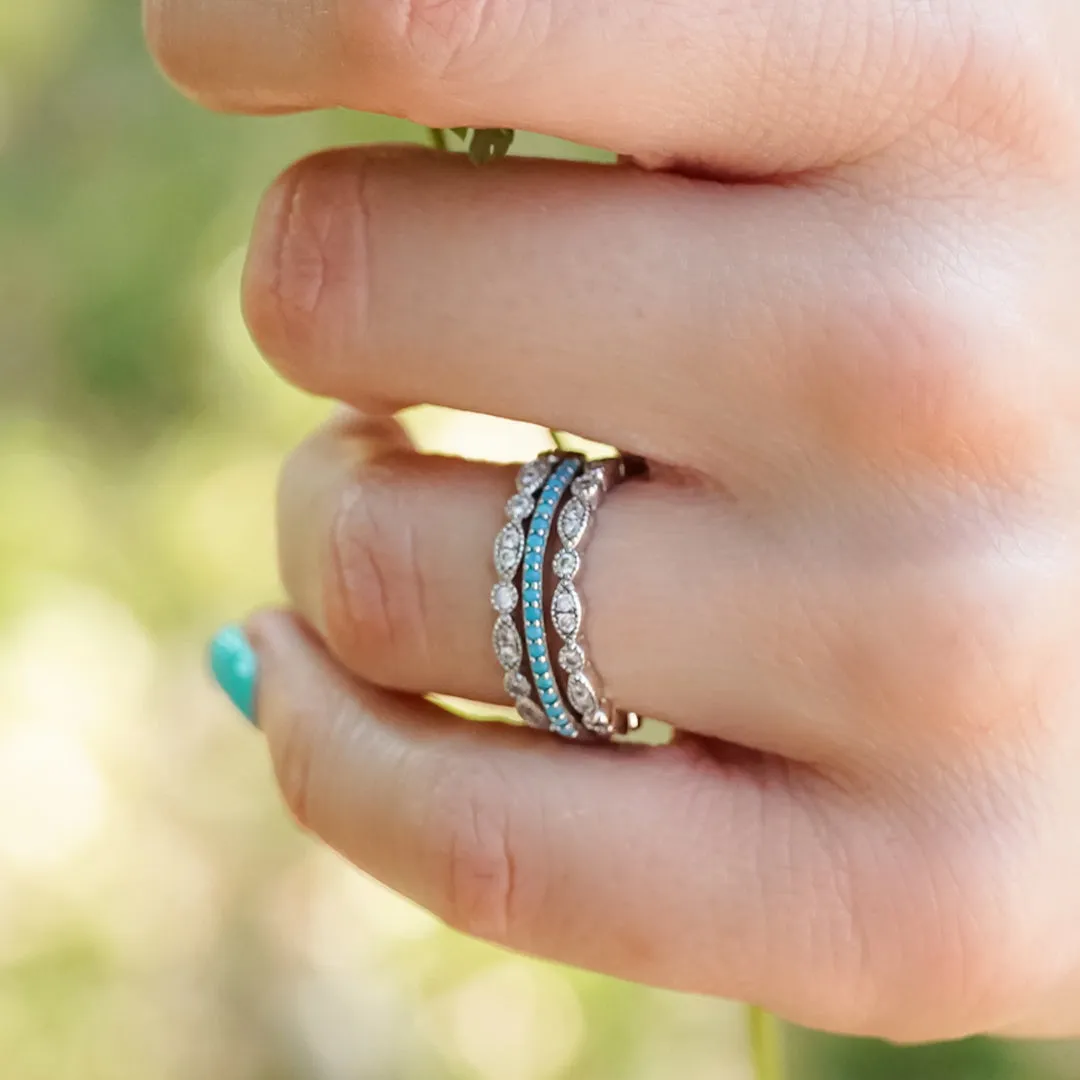 The Rose Atoll Stacking Band sold by Antler Rings product image thumbnail 3