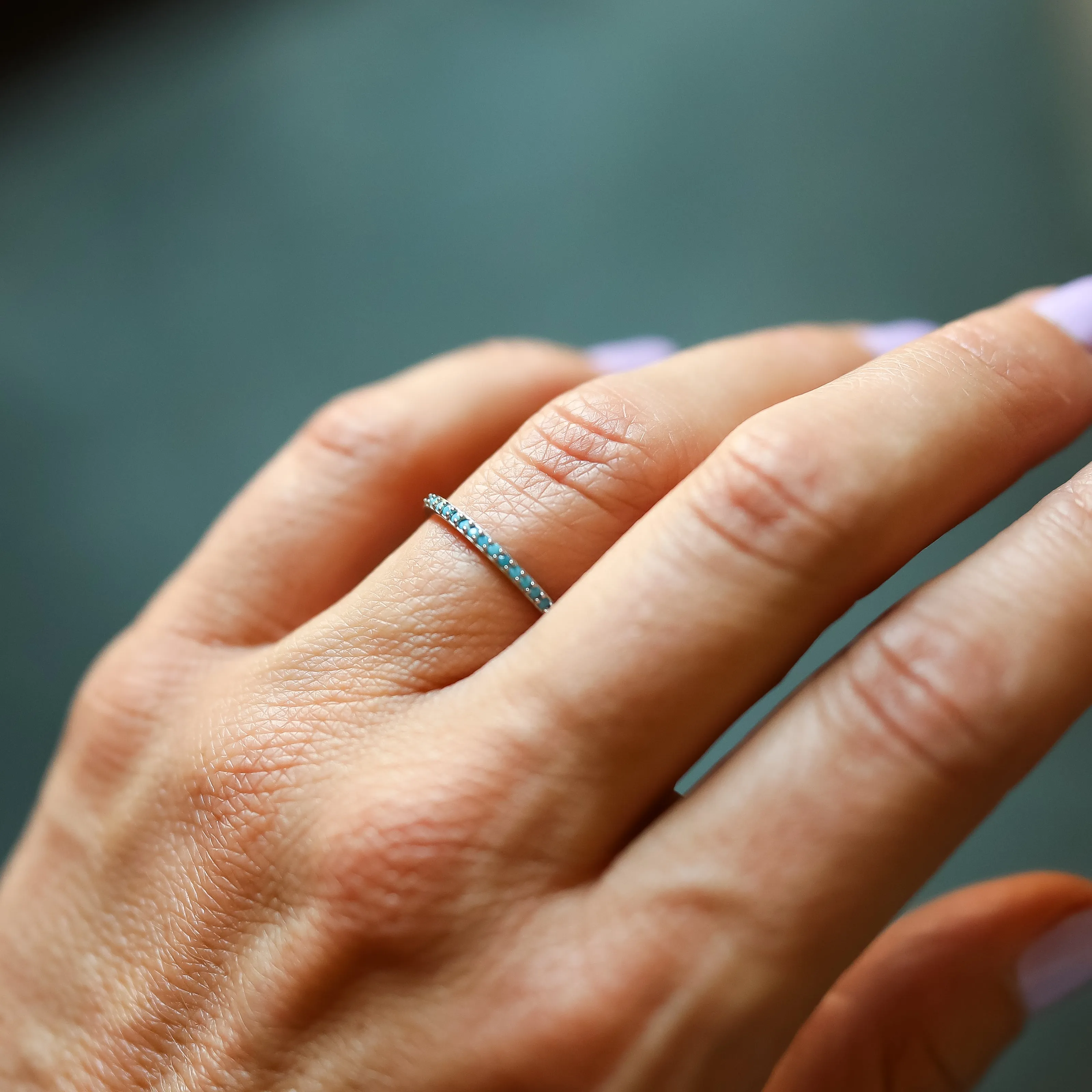 The Rose Atoll Stacking Band sold by Antler Rings product image thumbnail 2