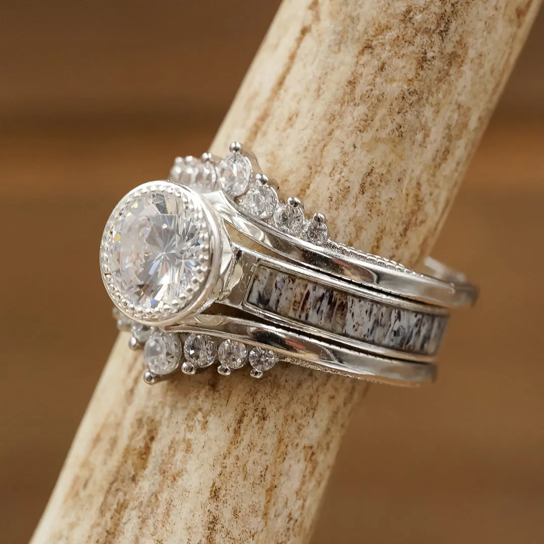 The Grand Avonelle & Wishbone Set sold by Antler Rings product image thumbnail 3