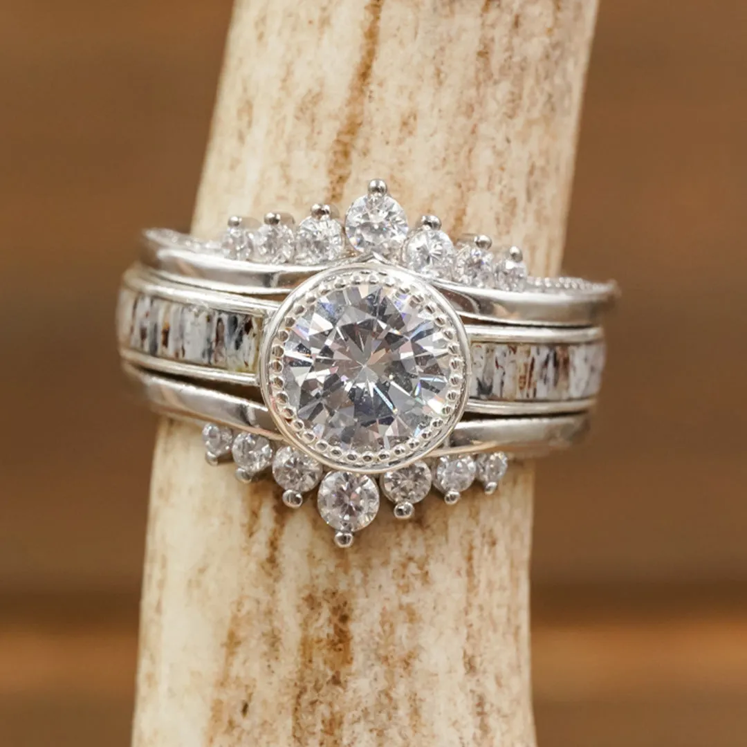 The Grand Avonelle & Wishbone Set sold by Antler Rings product image thumbnail 4