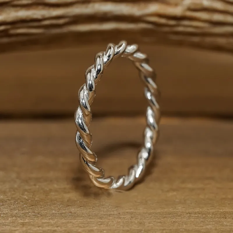 The Twisted Band sold by Antler Rings